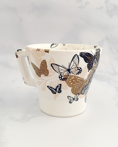 Taza rectangular Butterfly Blue