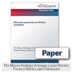 Paper: Alimentos provisorios sin filiación acreditada