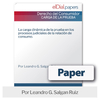 Paper: La carga dinámica de la prueba en los procesos judiciales de la relación de consumo.