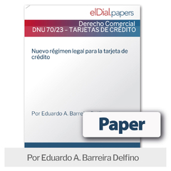 Paper: Nuevo régimen legal para la tarjeta de crédito