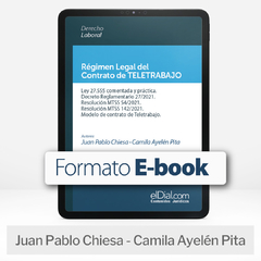 E book: Régimen Legal del Contrato de Teletrabajo