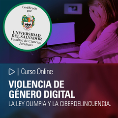 Curso Online: VIOLENCIA DE GÉNERO DIGITAL. La Ley Olimpia y la ciberdelincuencia.