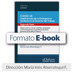 E book: COVID-19 Implicancias de la Emergencia Sanitaria en el Derecho del Trabajo. Segunda parte: Repercusiones de las medidas adoptadas en la emergencia ¿Qué efectos pueden pronosticarse para el futuro?