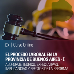 Curso Online: El proceso laboral en la provincia de Buenos Aires - I . Abordaje teórico. Expectativas, implicancias y efectos de la reforma