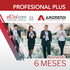 Suscripción al plan PROFESIONAL PLUS ARIZMENDI (6 meses)