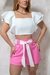 CONJUNTO CROPPED E SHORT - GLAMIX MODA