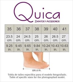 Zapato Confort Taco Cono Puntera Quica Casira - Quica