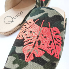 Mules Zuecos Espadrilles Alpargatas Bordadas Yute AbraBayas - Quica