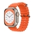 Pulseira Silicone Oceano Laranja