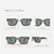Óculos de Sol Marina Cinza Transparente na internet