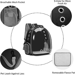 Mochila transportadora 360º ¡NEGRO! - comprar online