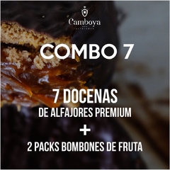 COMBO 7 - 7 CAJAS X 12 UNIDADES MIXTAS + 2 BOMBONES DE FRUTA