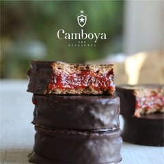 CAJA X 12 UNIDADES - CHOCOLATE SEMIAMARGO RELLENO CON DULCE DE MEMBRILLO - comprar online