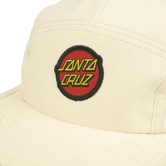 Boné Santa Cruz Five panel - Classic dot Off white na internet