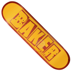 Shape Baker Skateboards -Baker KS Brand Name Yellow/Red 8.5"