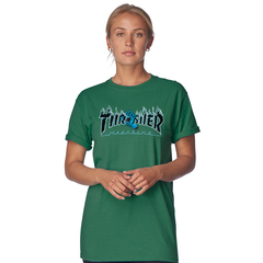 Camiseta Santa Cruz X Thrasher Screaming Flame - Green - comprar online