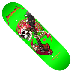 Shape Powell Peralta Flight Skateboard Deck Metallica Collab Lime - 9.0"