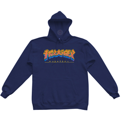 Moletom Thrasher - Godzilla Burst Hoodie - Azul