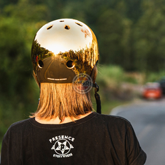 Capacete profissional ARS - espelhado dourado - loja online