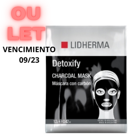 ///// OULET ///// Lidherma Detoxify Charcoal Mask Máscara Negra Detoxificante