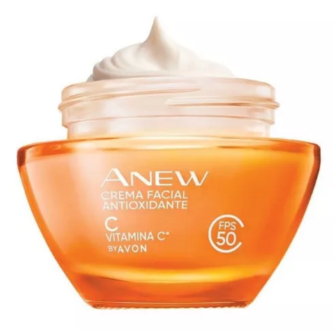 avon Crema Facial Antioxidante Vitamina C Anew fps50 50g