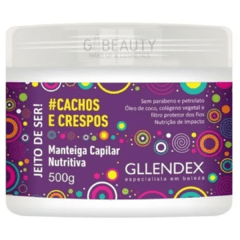 Gllendex Manteiga Capilar 500grs Mascara Capilar Rulos