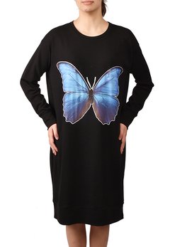Vestido Moletom Borboleta