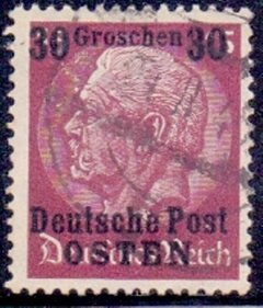 GENERALGOUVERNEMENT - 007 - sobrecarga " DEUTSCHE POST OSTEN " - 30 GROSCHEN - 1939