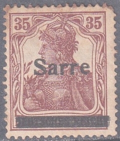 011 .... S A A R - GERMANIA COM SOBRECARGA - 3 5 Pf - 1920