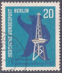 0232 ............ ALEMANHA BERLIN - TORRE DE RADIO - 20 Pf - 1963