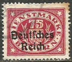 D043 75 Pf - SOBRECARGA "Deutsches Reich" - 1920