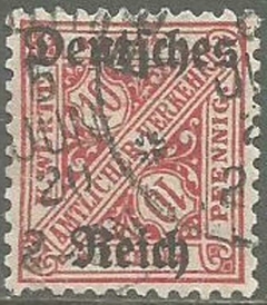 D058 10 Pf..- SOBRECARGA "Deutsches Reich" - 1920