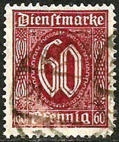 D066 60 Pf..- SOBRECARGA "Deutsches Reich" - 1921