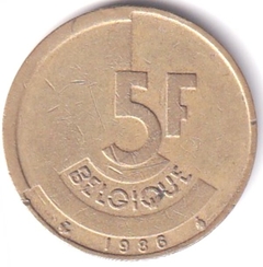 M1058 .... BÉLGICA - 5 FRANCOS 1986 - comprar online