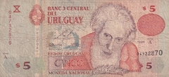 11112 .... URUGUAI - 5 PESOS 1998