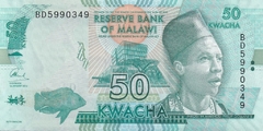 11368 ..... MALAWI - 50 KWACHA 2016 - F E