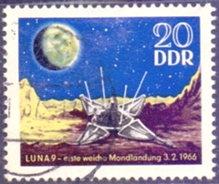 1168 ..... ALEMANHA D D R - SATÉLITE LUNA 9 - 1966