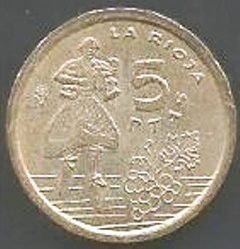 M1236 ESPANHA - 5 PESETAS 1996 - LA RIOJA - NÍQUEL