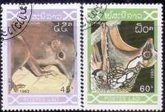 14750 .... LAOS - ANIMAIS - 1993 - USADOS