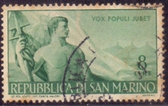 14798 ..... SAN MARINO - VOX POPULI JUBET - 8 LIRE