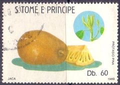 16567 SÃO TOMÉ E PRÍNCIPE - FRUTA JACA - Db 60 - 1989