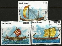 16764 GUINÉ BISSAU - VELEIROS - 1988 - SERIE USADA