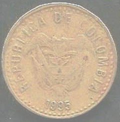 M1764 COLÔMBIA - 100 PESOS 1995 - BR/AL