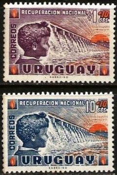 17698 URUGUAI - RECUPERAÇÃO NACIONAL - USINA HIDROELÉTRICA - SERIE MINT