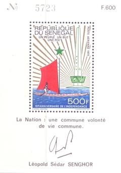 18145 .... SENEGAL - 10 ANOS DO ANIVERSÁRIO DA INDEPENDÊNCIA - 500 F - 1970 - MINT