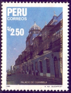 18190 .... PERU - PALÁCIO DE OSAMBELA - 2,50 B. - 1985 - NOVO