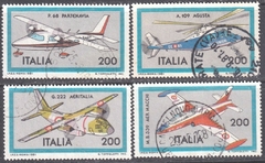 18287 ..... ITALIA - AVIÕES ITALIANOS - 1981 - SERIE USADA