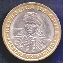 M2071 ...... CHILE - 100 PESOS 2006 - MAPUCHE - BIMETÁLICA - comprar online