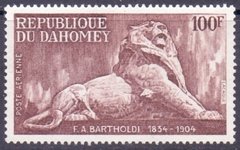 20847 DAHOMEY - F. A. BARTHOLDI, ESCULTOR - LEÃO - Y A219 - 100 FRANCOS