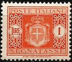 21660      ITÁLIA  -  REPUBLICA SOCIALE ITALIANA  -  SELO DE TAXA   -   1   LIRE   -   MINT